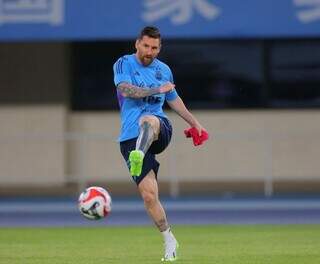 Jogador durante treino pela Argentina. (Foto: Reprodução Instagram)