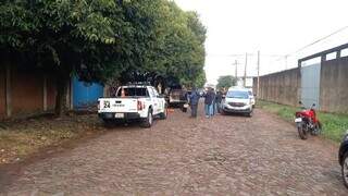 Local onde corpo de “Aguacate” foi jogado, na sexta-feira de manhã (Foto: Marciano Candia/Última Hora)