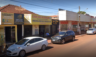 Fachada do estabelecimento que foi assaltado em Sidrolândia (Foto: Reprodução/Google Maps)