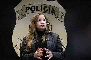 Rafaela Loubato, da Deam (Delegacia Especializada no Atendimento à Mulher. (Foto: Henrique Kawaminami)