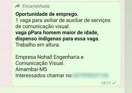 Empresa que rejeitou indígenas faz acordo e paga R$ 6 mil por dano moral