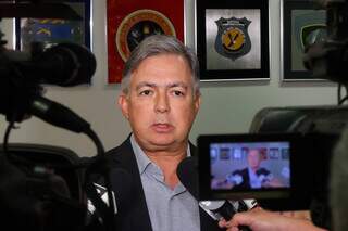 Antonio Carlos Videira, secretário de Justiça e Segurança Pública, em entrevista. (Foto: Álvaro Rezende/Governo de MS/Divulgação)