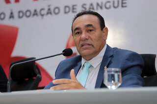 Presidente da Câmara Municipal, o vereador Carlos Augusto Borges, o “Carlão”, durante sessão na Câmara Municipal de Campo Grande. (Foto: Izaías Medeiros/CMCG)