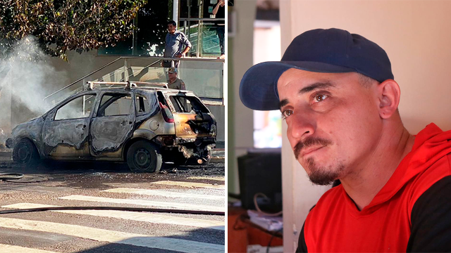 Motorista viu carro virar sucata de R$ 450 ap&oacute;s inc&ecirc;ndio na Afonso Pena