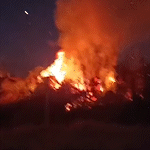Incêndio em lixão já dura quatro dias e fumaça invade casas em Jaraguari