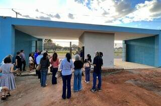 Lado de dentro da nova entrada do asilo, que foi reformada. (Foto: Divulgação)