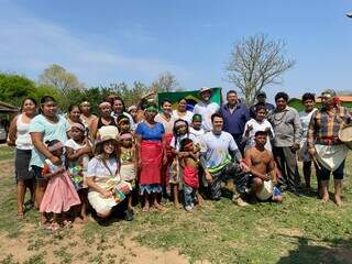 Indígenas guató, que ficam em ilha, no meio do Pantanal, foram beneficiados com o programa. (Foto: Energisa)