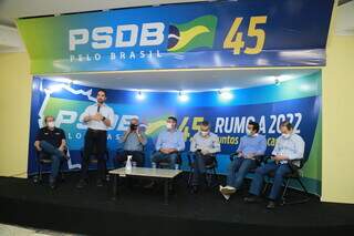 Último encontro entre os tucanos no diretório regional do PSDB ocorreu em meio ao período da pandemia de covid-19. (Foto: Arquivo/Kísie Ainoã)