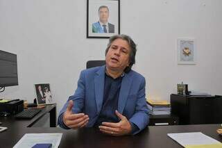 Pedro Arlei Caravina, secretário de gestão e estratégia em entrevista ao Campo Grande News (Foto: Paulo Francis)