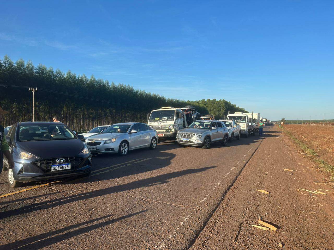 Um morre e três ficam feridos em batida entre caminhonete e caminhão na  BR-262, Triângulo Mineiro