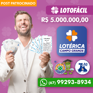 Lot&eacute;rica Campo Grande tem 2 bol&otilde;es de 19 dezenas para voc&ecirc; ganhar na Lotof&aacute;cil