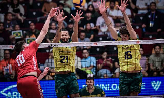 Brasil &eacute; superado pela Pol&ocirc;nia por 3 sets a 1 na Liga das Na&ccedil;&otilde;es