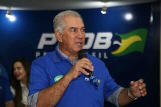 Presidente do Diretório Estadual do PSDB, ex-governador Reinaldo Azambuja. (Foto: Alex Machado)
