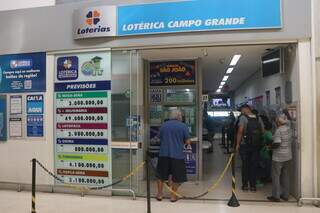 Lotérica Campo Grande, onde uma das apostas que ficaram no quase foi registrada (Foto: Paulo Francis)