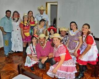 1ª edição da festa julina da turma ocorreu em 2015 em Campo Grande. (Foto: Arquivo pessoal)