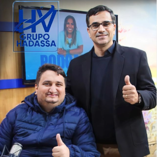 Ceo Jean Garcia, juntamente com diretor da Hadassa Campo Grande, Paulo Pesconi. (Foto: Divulgação)