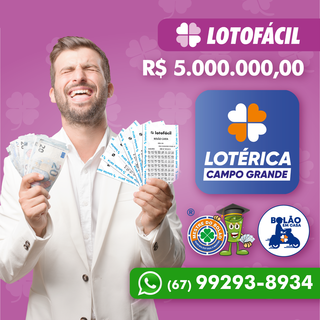 Lotérica Campo Grande tem 2 bolões de 19 dezenas para você ganhar na  Lotofácil - Lotérica Campo Grande - Campo Grande News