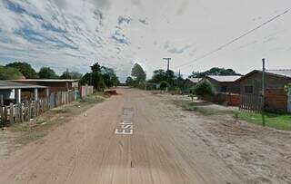 Região onde ocorreu troca de tiros, em Ribas do Rio Pardo. (Foto: Reprodução/Google)