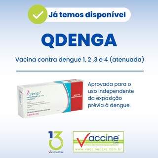 Amostra da Qdenga, novo imunizante contra dengue. (Foto: Divulgação)