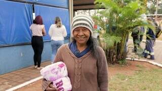 Uma das trabalhadoras vinculadas à Sisep que foi contemplada (Foto: Divulgação)