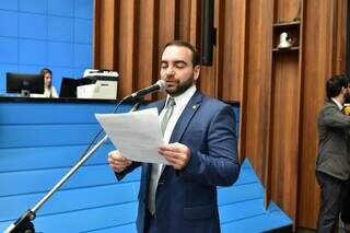 Deputado estadual João César Mattogrosso durantes sessão na Assembleia Legislativa (Foto: Assessoria)