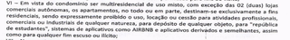 Artigo VI do regimento interno do Residencial Virgínia (Foto: Reprodução)