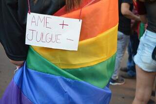 Parada LGBT em Campo Grande. (Foto: Thais Pimenta/Arquivo Campo Grande News)