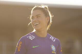 Tamires, jogadora da seleção brasileira de futebol feminino. (Foto: Thais Magalhães/CBF)