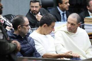 Jamil Name Filho, Vlad Olmedo e Marcelo Rios durante a leitura da sentença. (Foto: Henrique Kawaminami)