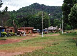 Aldeia Limão Verde, em Amambai, onde aconteceu feminicídio. (Foto: Divulgação)