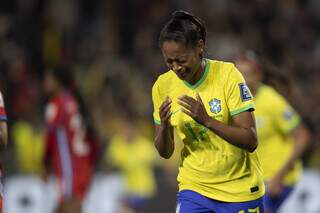 Ary Borges chora ao fazer gol do Brasil na Copa do Mundo (Foto: CBF)