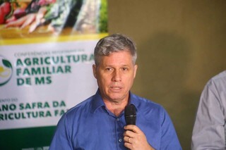 Ministro Paulo Teixeira durante coletiva de imprensa na Capital (Foto: Paulo Francis)