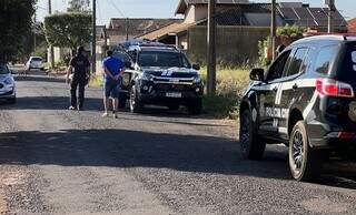 Momento em que chefe do esquema de tráfico foi preso em Nova Andradina (Foto: Jornal da Nova)