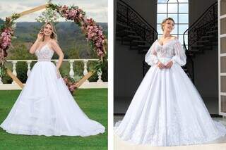 Coleção Sublime traz diversos modelos de vestidos de noivas (Divulgação)