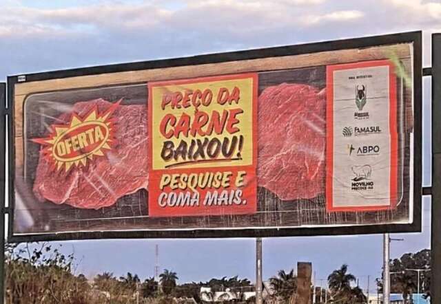 Produtores lembram que preço caiu e pedem: "Comam carne!"