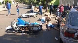 Motociclista sofre traumatismo e morre ap&oacute;s carro invadir a preferencial