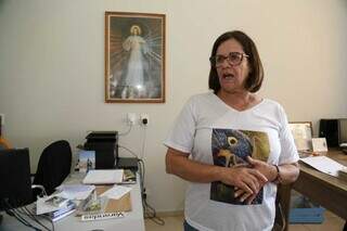 Superintendente, Cleóprata usa camiseta da coleção (Foto: Alex Machado)
