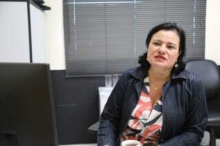 Delegada Joilce que atendeu a ocorrência (Foto: Alex Machado) 