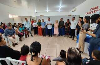 Evento de leite no CRAS Cascatinha, em Sidrolândia (Foto: Divulgação)