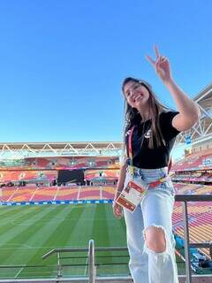 Hoje, Franciane está em um momento especial de sua carreira, trabalhando como repórter cinematográfica na Copa do Mundo de Futebol Feminino.