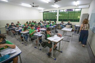 Escola da rede estadual em Campo Grande (Foto: Arquivo/Marcos Maluf)