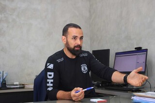 Carlos Delano é titular da Delegacia Especializada de Homicídios e Proteção à Pessoa. (Foto: Paulo Francis)