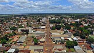 Vista aérea da cidade de Rio Brilhante, onde crime aconteceu (Foto: Divulgação | Prefeitura)