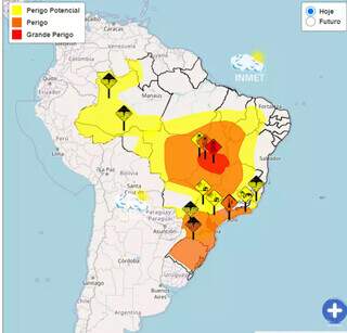 Parte de MS pode ter vendaval e chuva forte, mas outra segue como deserto 