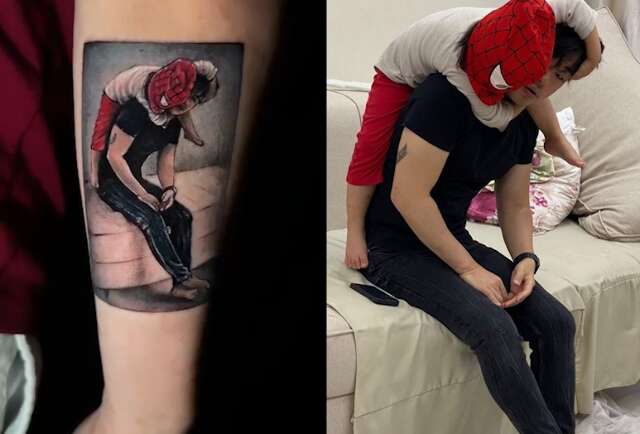 Pai tatua maneira como filha ensina sobre força ao gostar de heróis