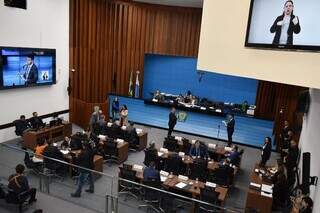 Plenário da Assembleia Legislativa de Mato Grosso do Sul (Foto: Fabiana Silvestre)