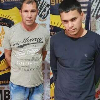 Saturnino (à esquerda) e Fernando Villa Alta, presos ontem à noite na fronteira (Foto: Divulgação)