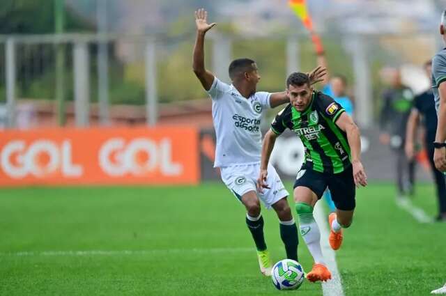 Goi&aacute;s vence duelo decisivo contra o Am&eacute;rica-MG e se afasta do rebaixamento