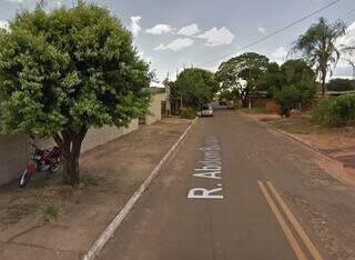 Rua Abdom Bunazar, onde caso de violência foi registrado (Foto: Google/Reprodução)