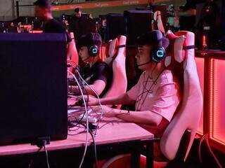 Jogador de Fortnite, Renzo em campeonato disputado em São Paulo (Foto: Arquivo pessoal)